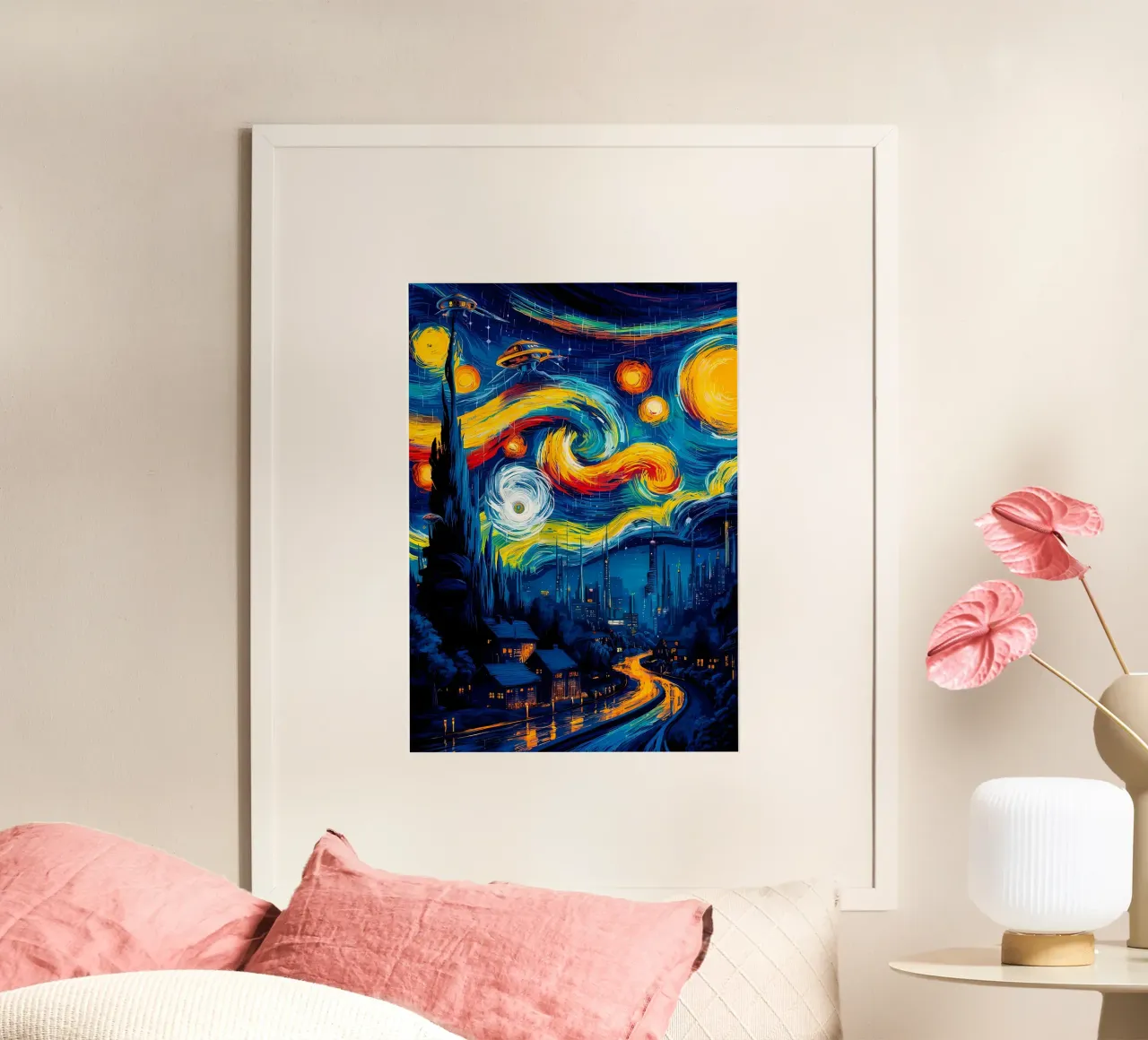 Città blu poster da Adrian Patel