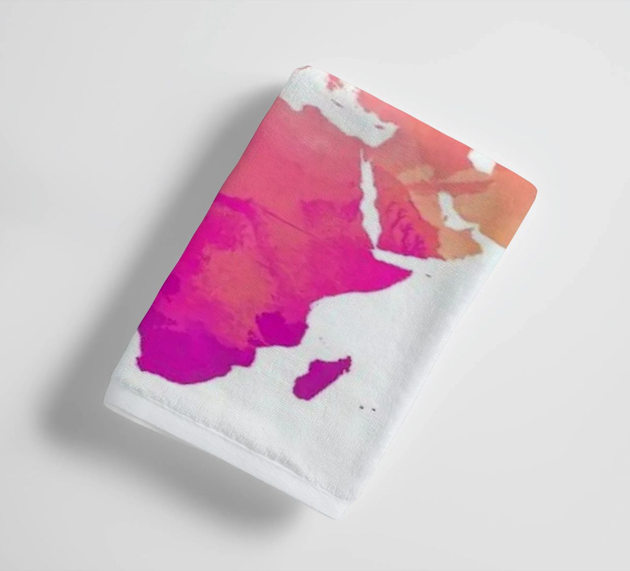 World Map Watercolour II towel by The Cartography Collection