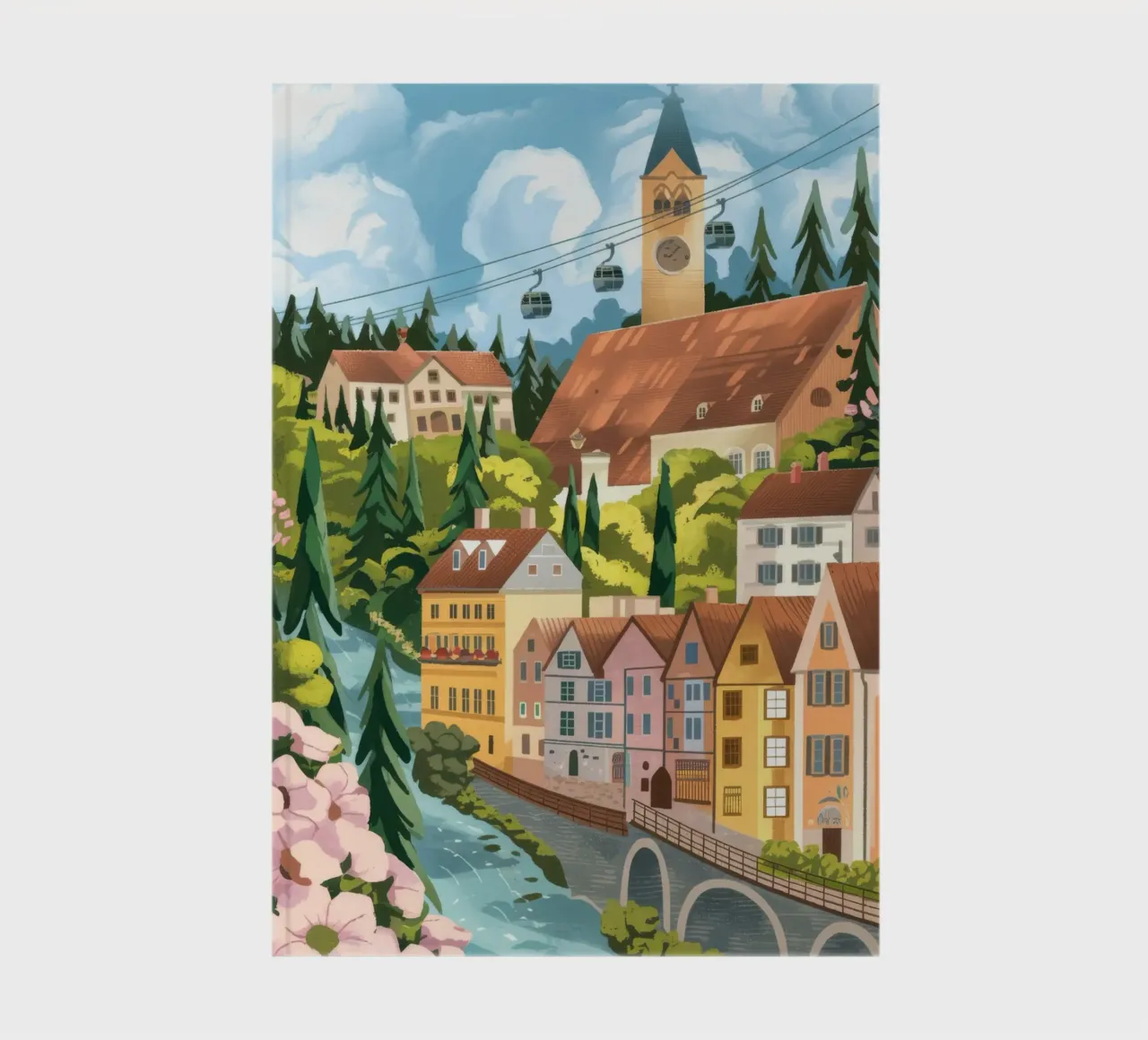 Spring Picnic Bliss notebook by Nebula Verse