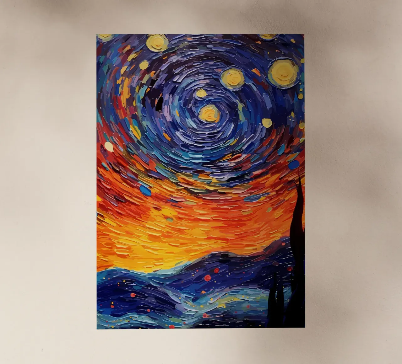 Peinture psychédélique film rétro-éclairé de Adrian Patel