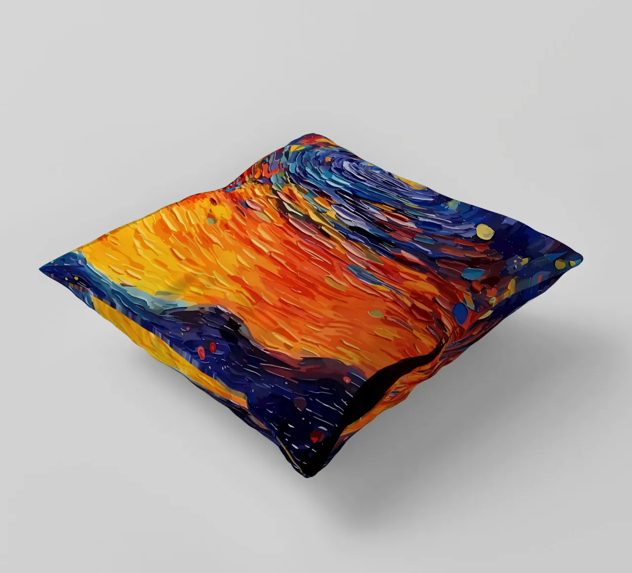 Psychedelische Malerei Kissen von Adrian Patel