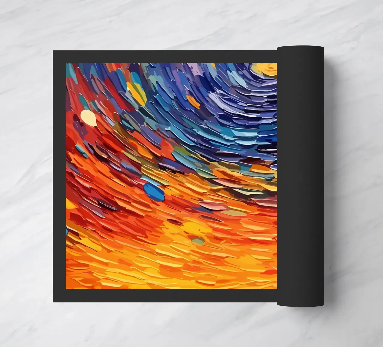 Psychedelic Painting doormat by Adrian Patel