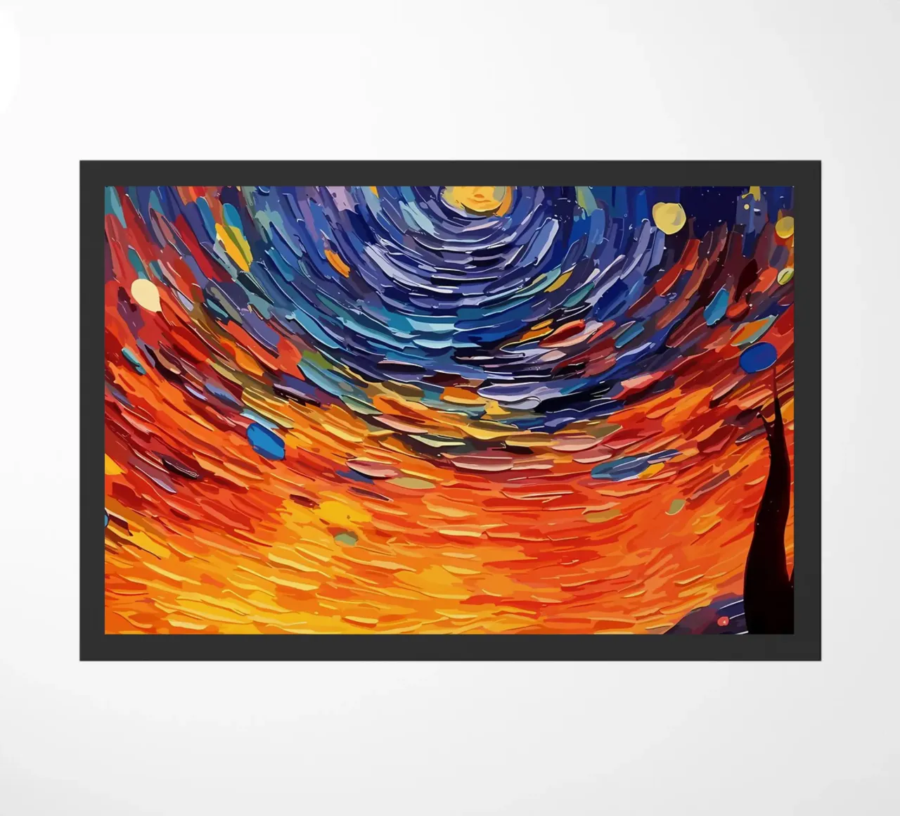 Psychedelic Painting doormat by Adrian Patel