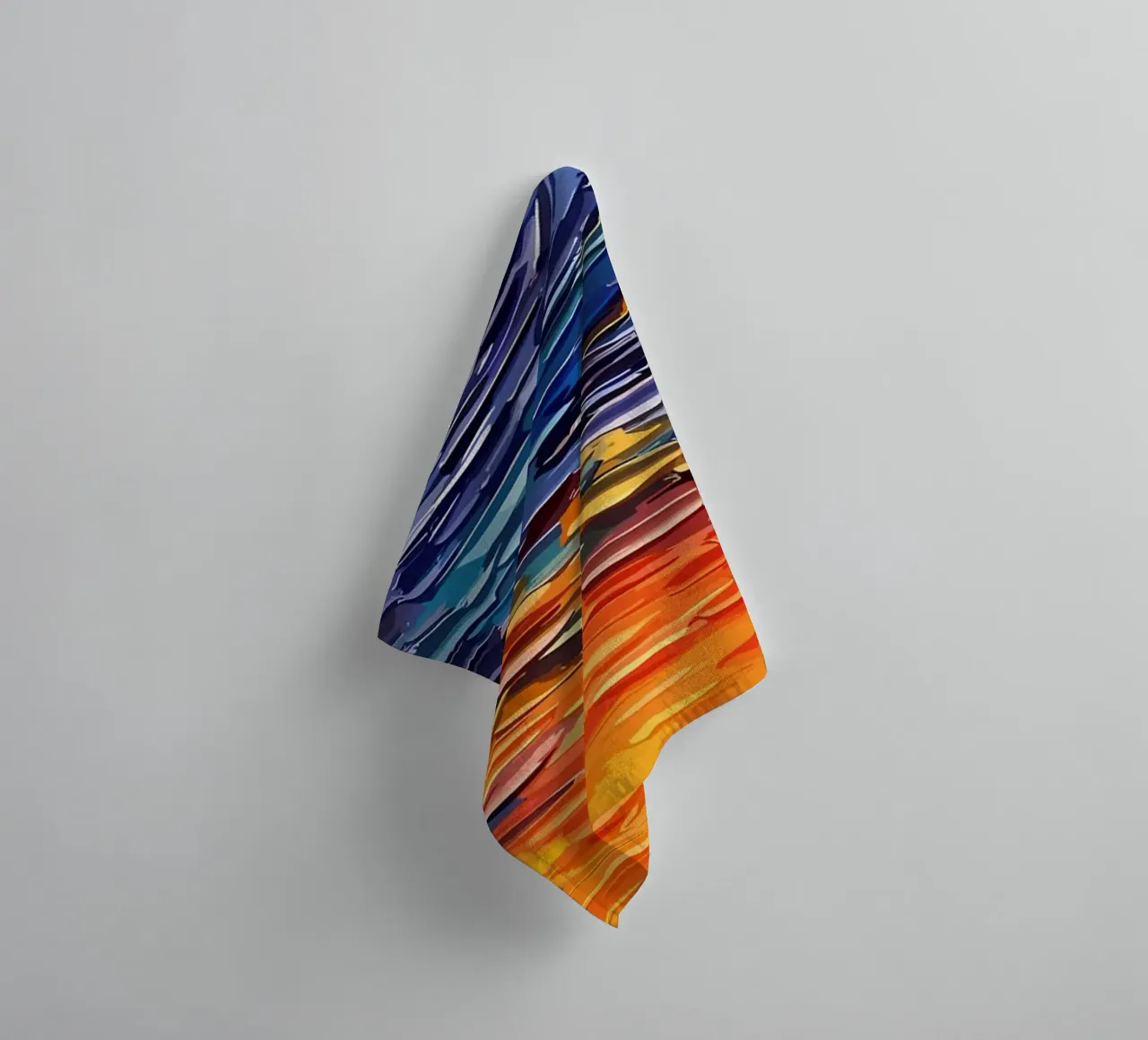 Psychedelisch schilderen badhanddoek van Adrian Patel