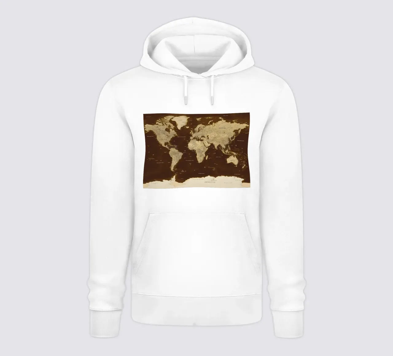 Mappa del mondo felpa con cappuccio da Aiden Garcia
