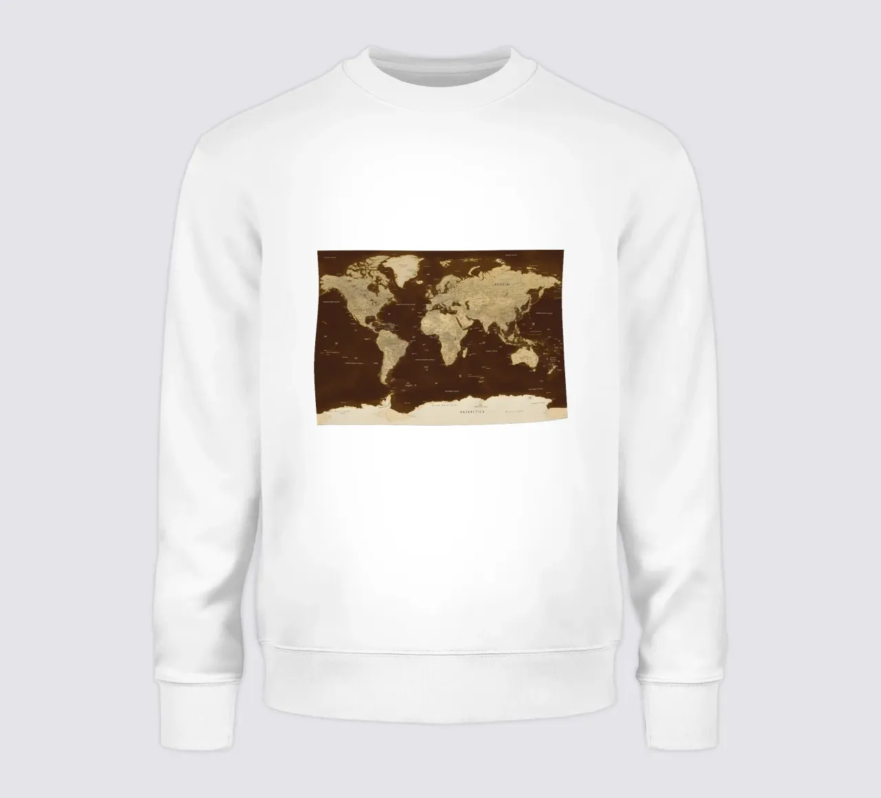 World map sweatshirt by Aiden Garcia