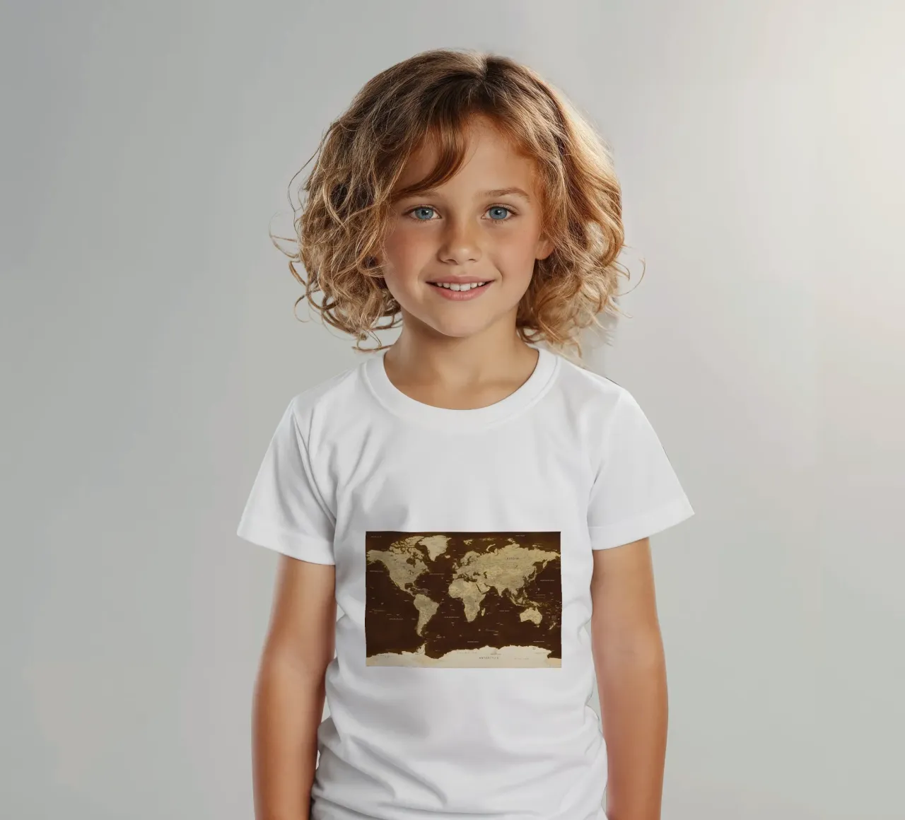 Mappa del mondo t-shirt bambini da Aiden Garcia