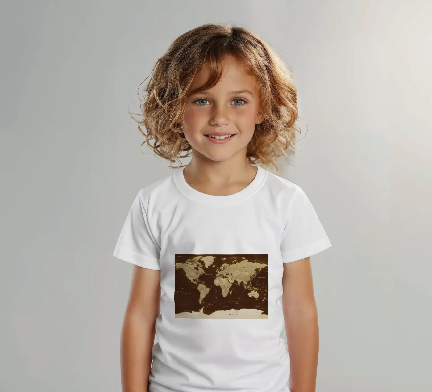 World map Kinder T-Shirt von Aiden Garcia