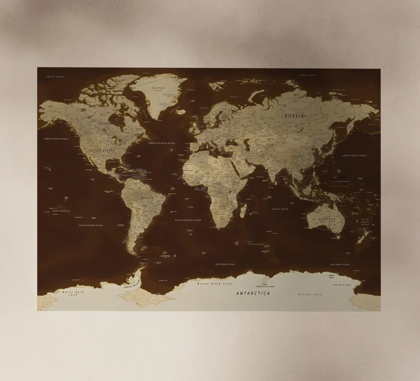 World map backlit film by Aiden Garcia
