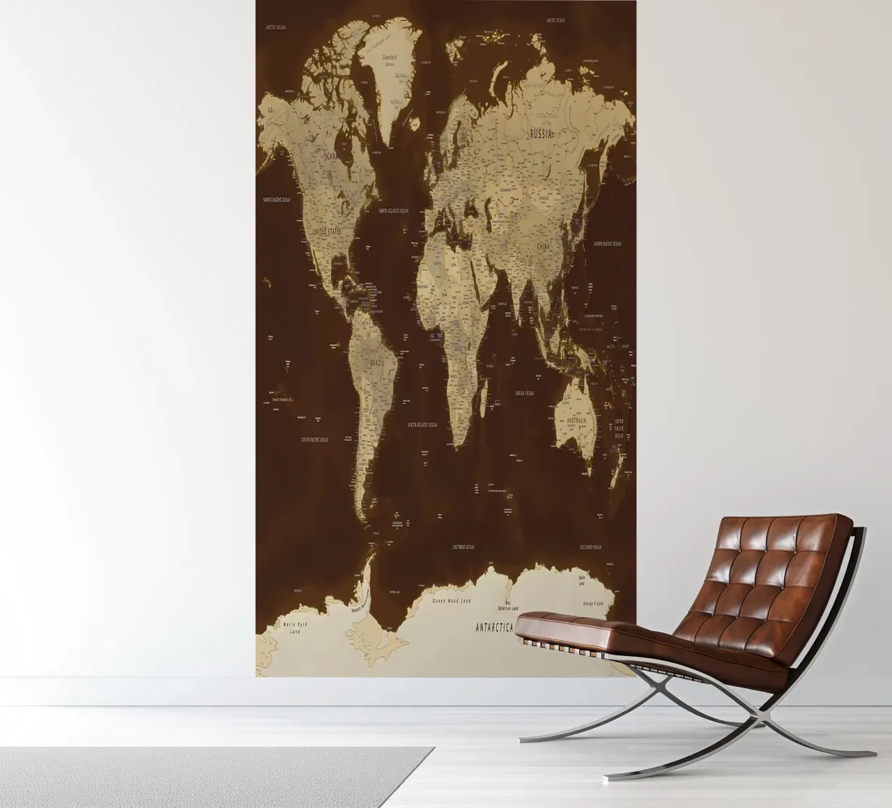 Wereldkaart fotobehang van Aiden Garcia