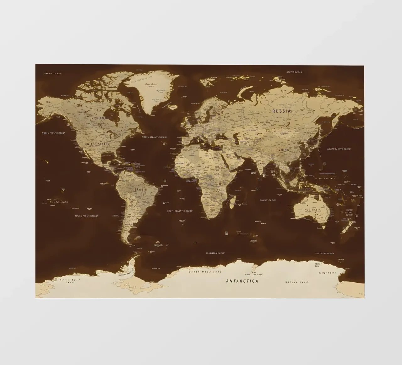 World map pvc cover by Aiden Garcia
