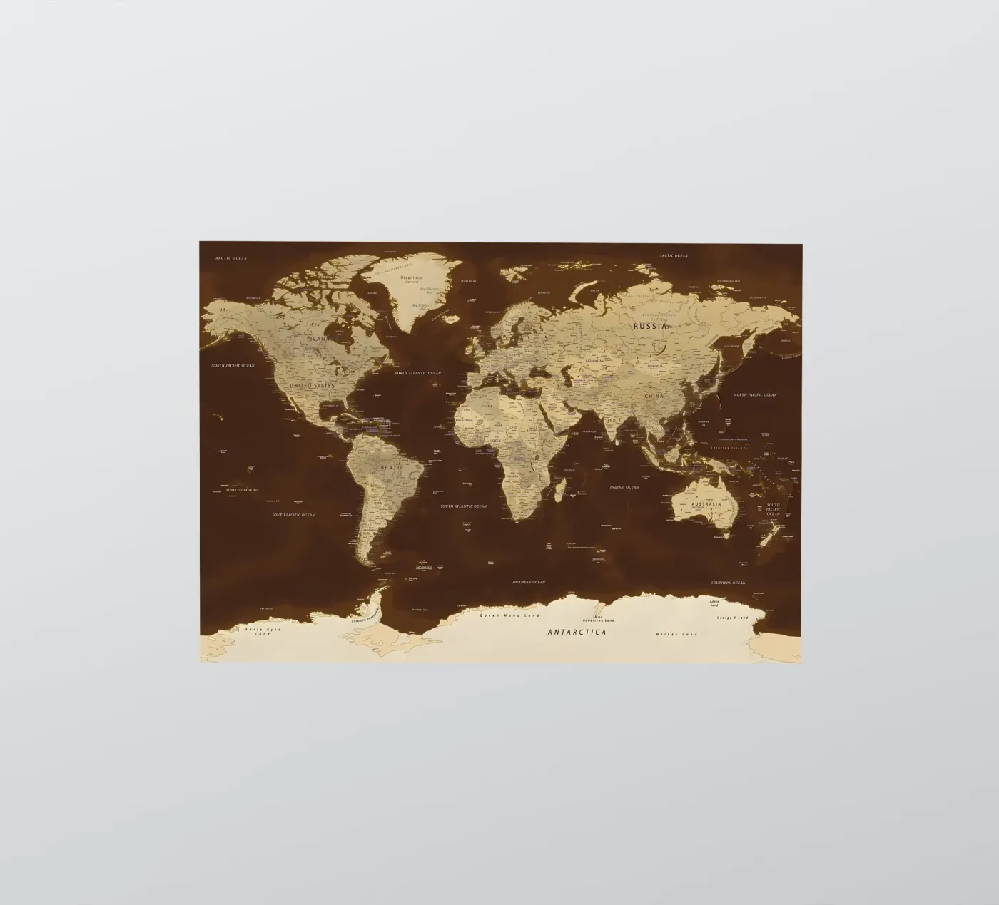 World map Sticker von Aiden Garcia