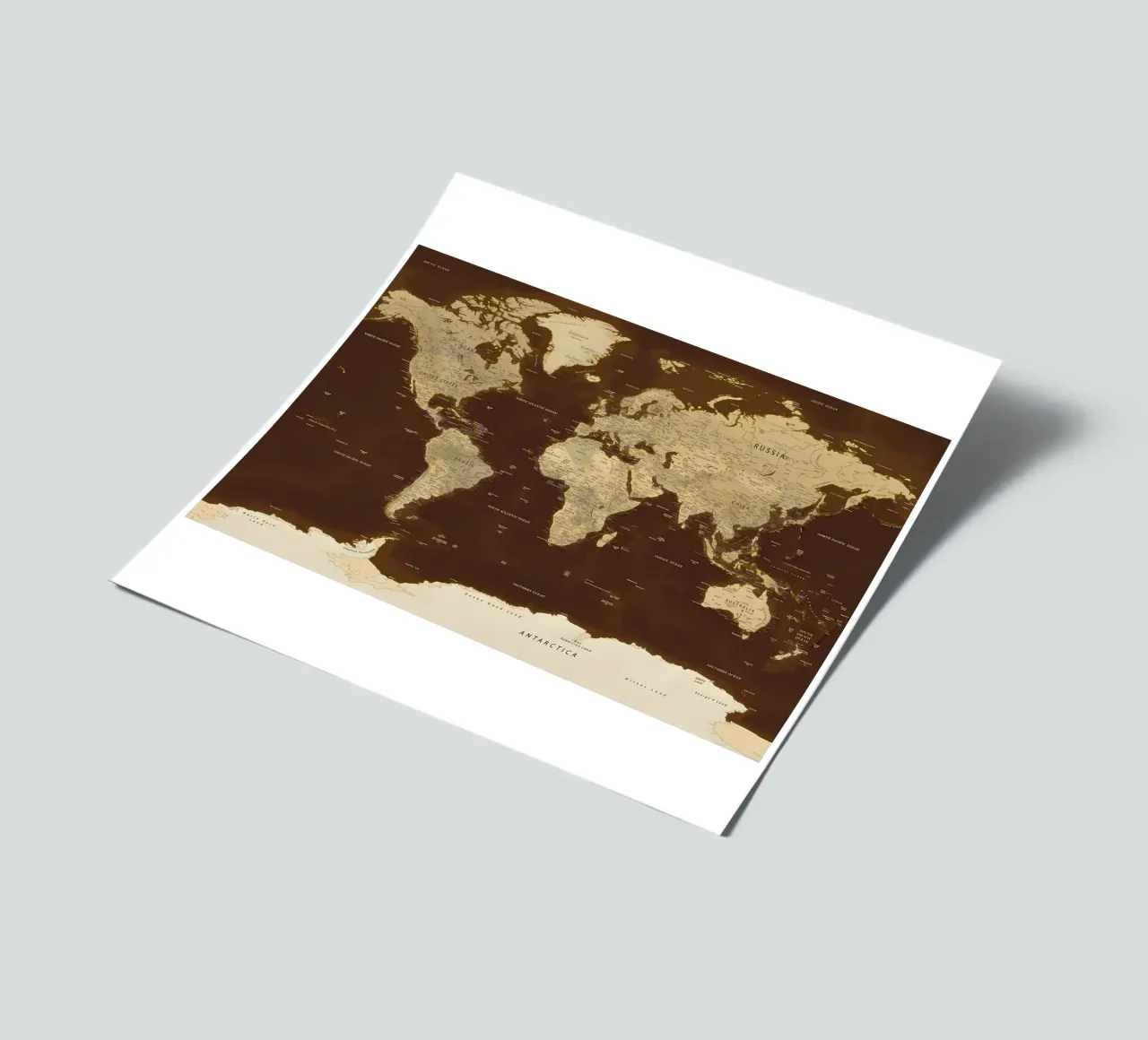 World map sticker sheet by Aiden Garcia