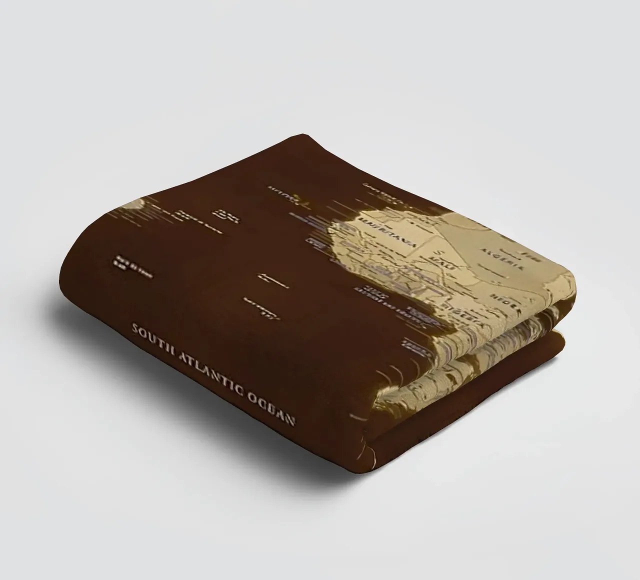 World map towel by Aiden Garcia