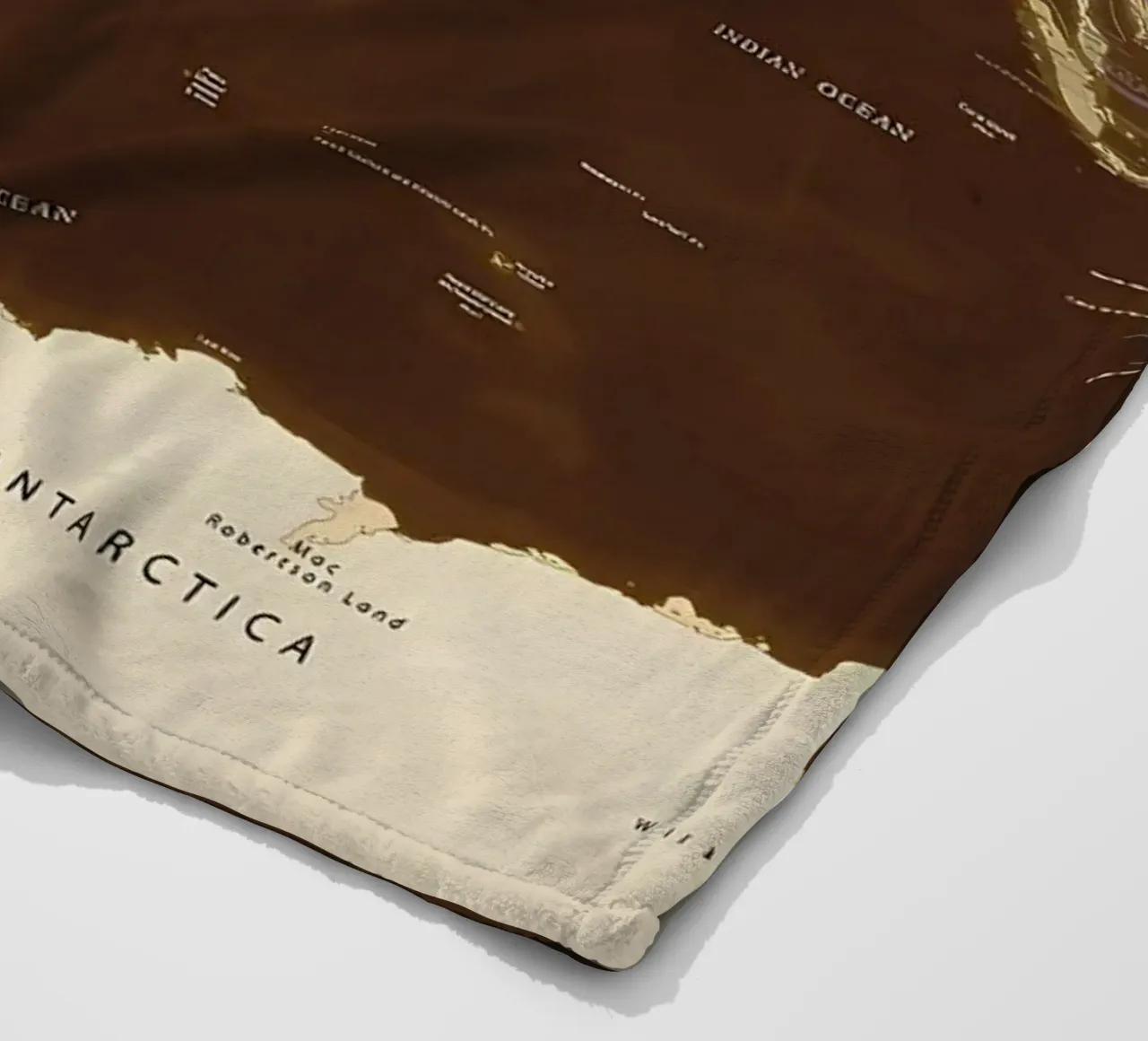 Wereldkaart fleecedeken van Aiden Garcia