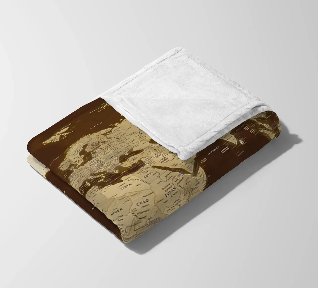 Wereldkaart fleecedeken van Aiden Garcia