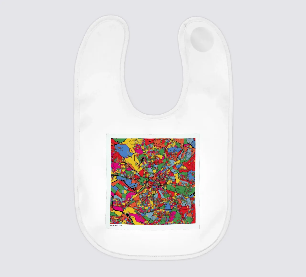 Manchester baby slabbetje van The Cartography Collection