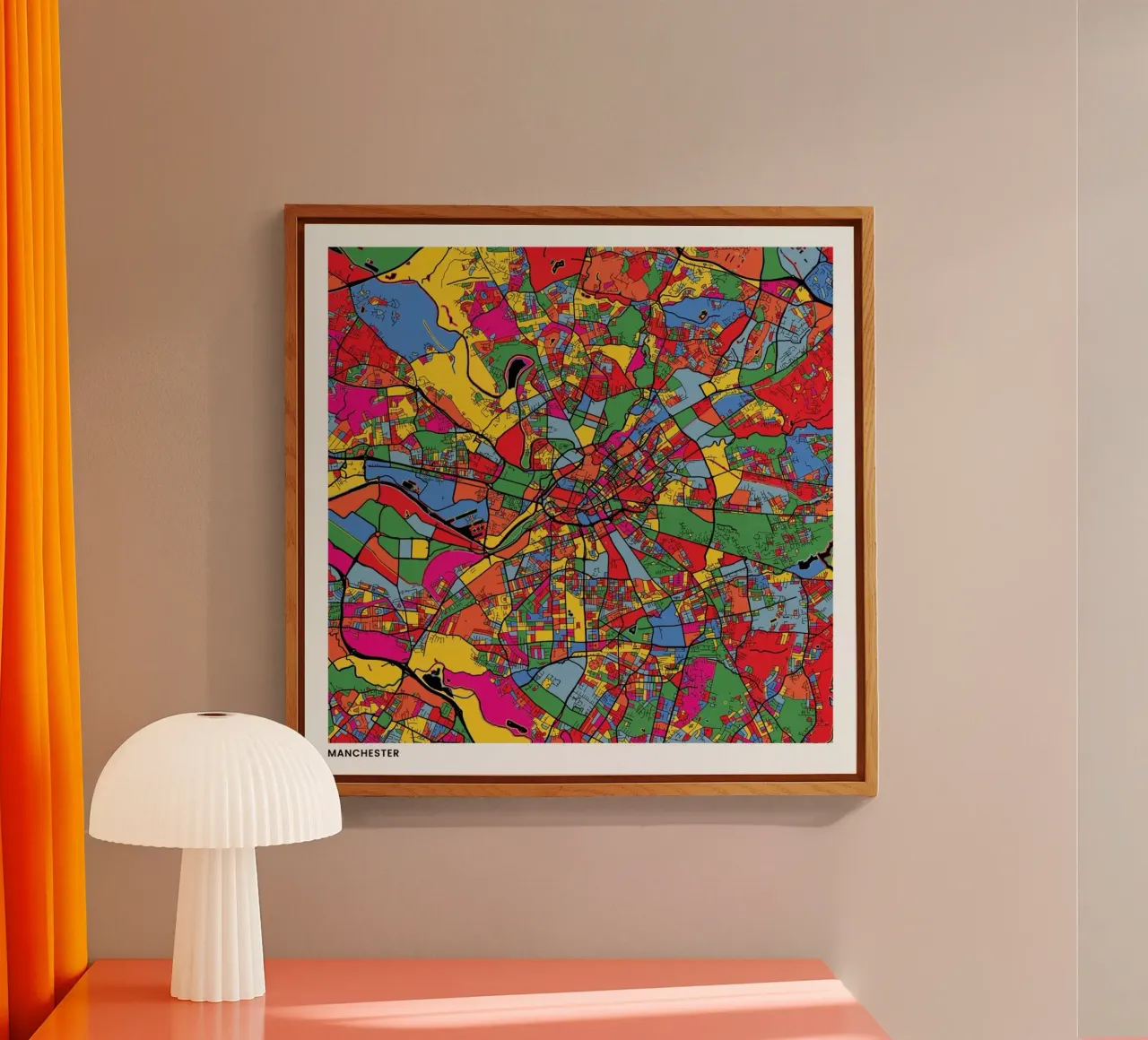 Manchester plexiglass da The Cartography Collection