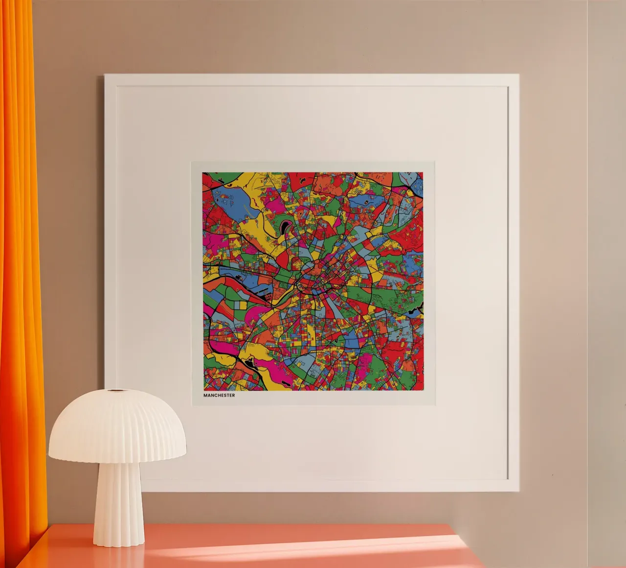 Manchester poster da The Cartography Collection