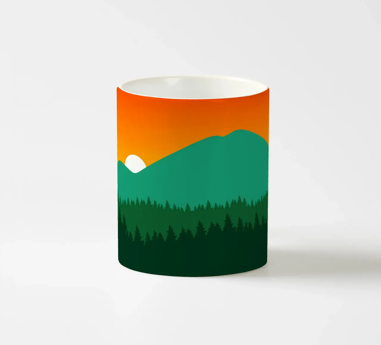 Nature Green Mountain mug en céramique de Bartosz Powalka