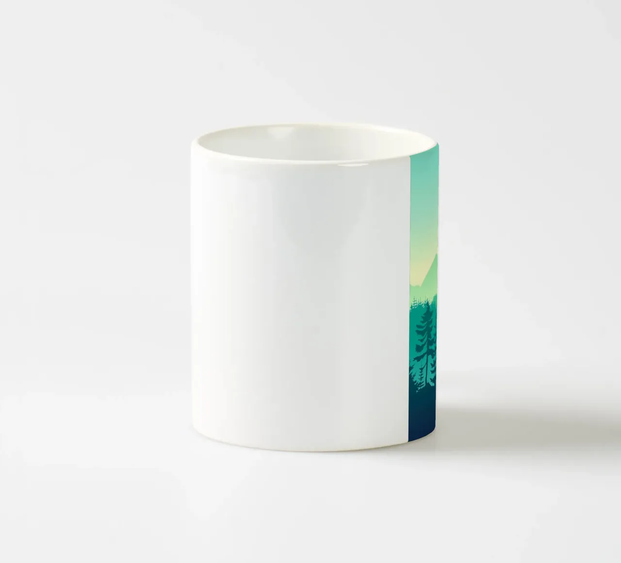 Foresta verde tazza in ceramica da Bartosz Powalka
