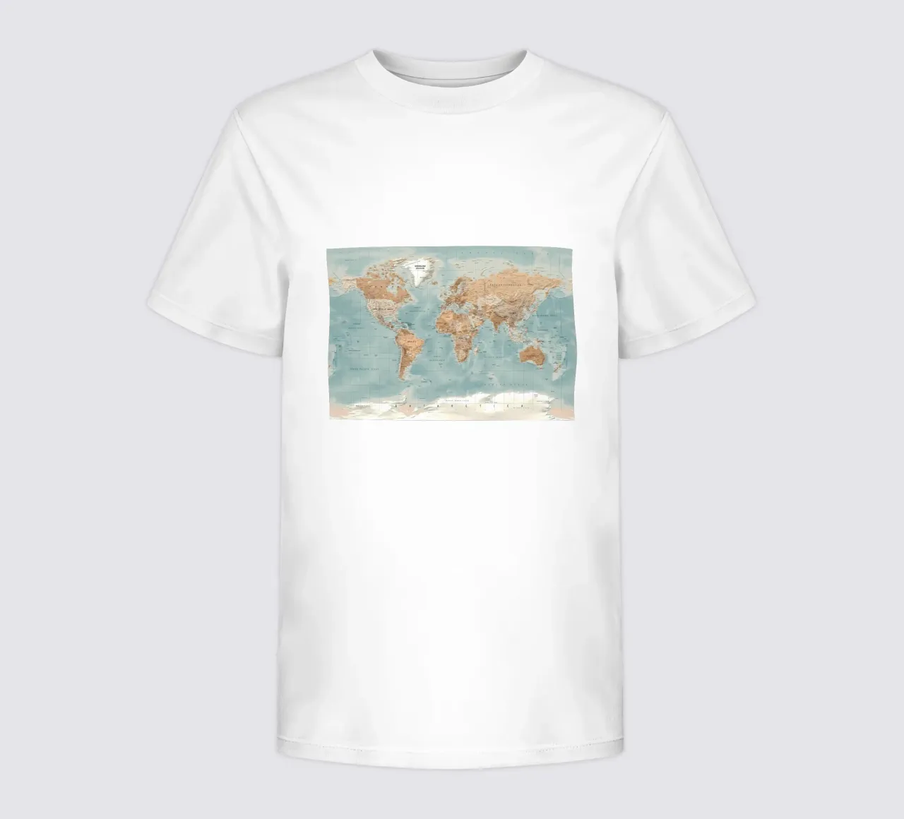 Mappa del mondo t-shirt bambini da Aiden Garcia