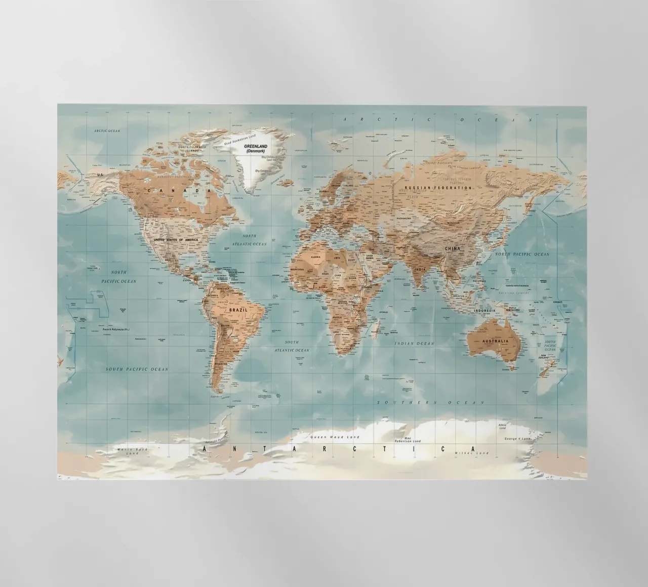 Mappa del mondo pellicola backlit da Aiden Garcia