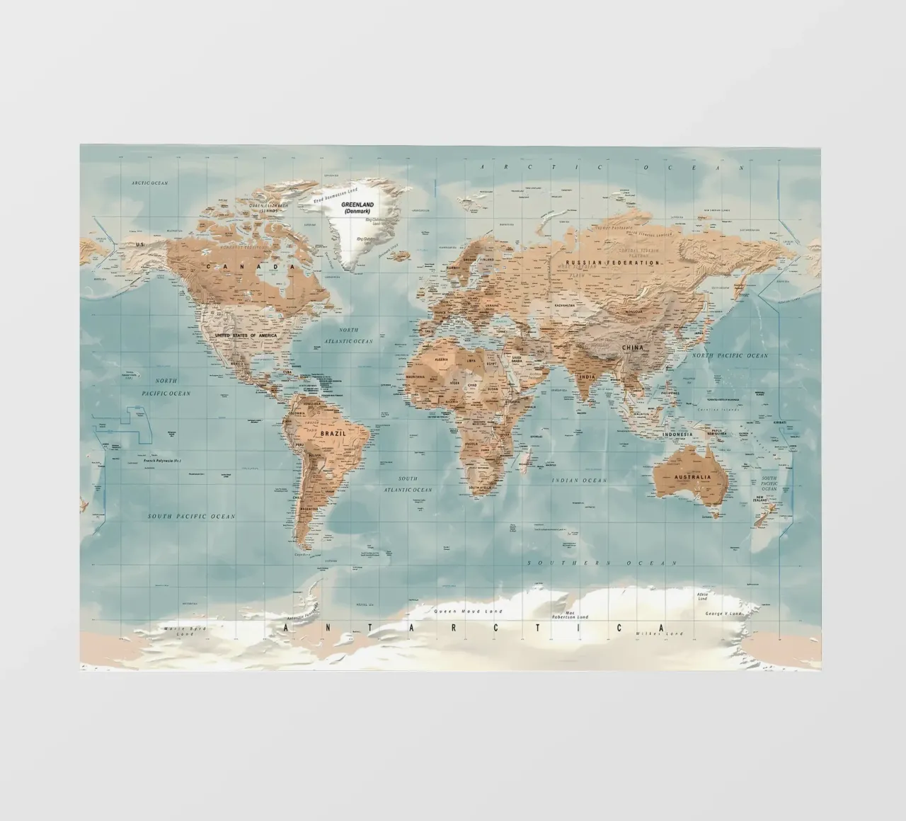 Mappa del mondo pellicola backlit da Aiden Garcia