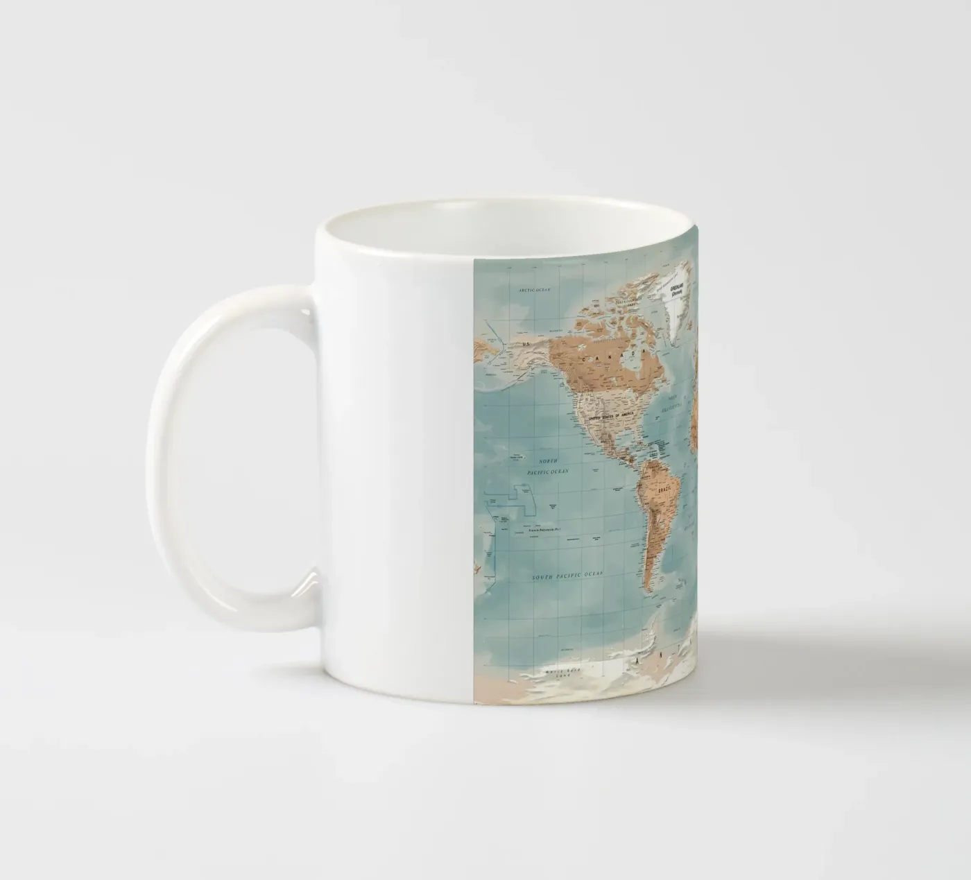 World map keramische mok van Aiden Garcia