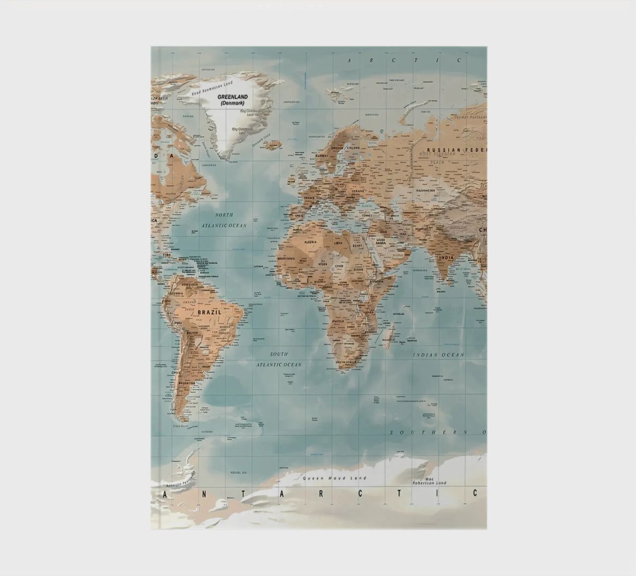 World map notebook by Aiden Garcia