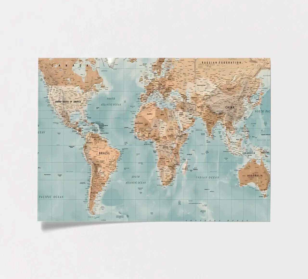 World map sticker sheet by Aiden Garcia