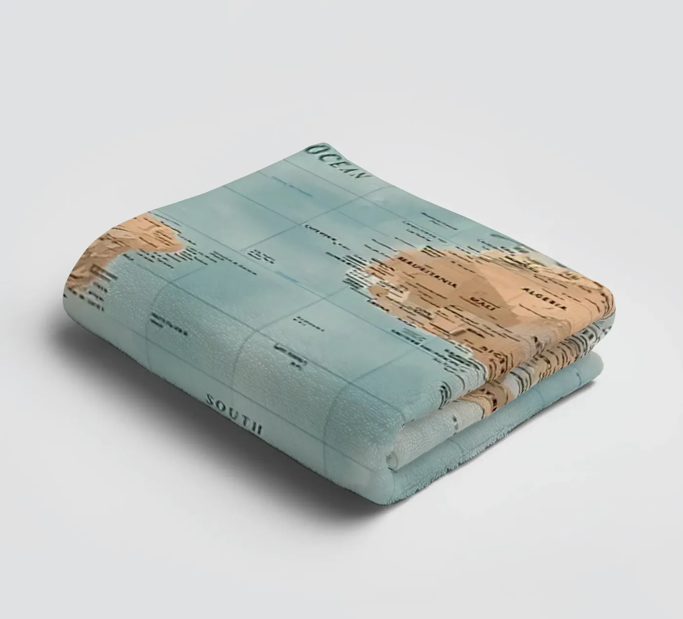 Wereldkaart badhanddoek van Aiden Garcia