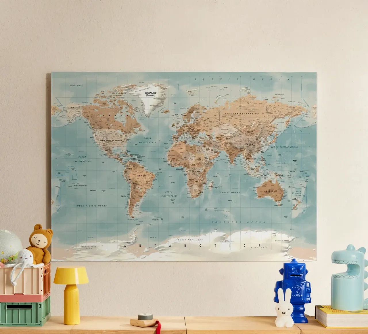 Mappa del mondo plexiglass da Aiden Garcia
