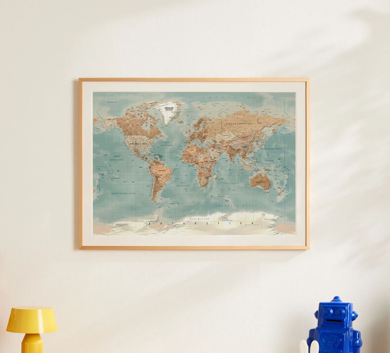 World map poster by Aiden Garcia