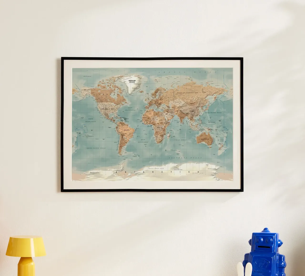 World map poster by Aiden Garcia