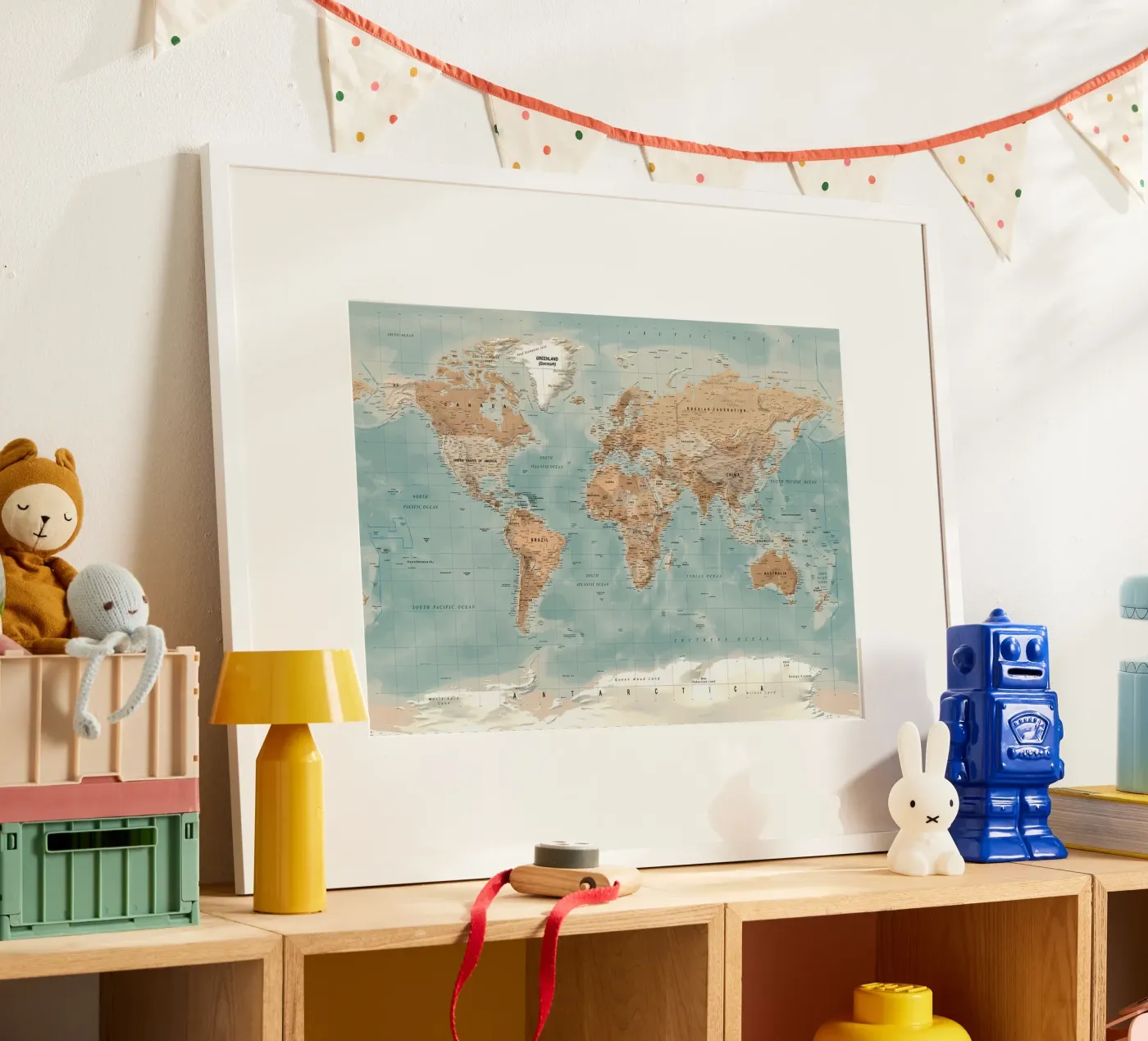 World map Poster von Aiden Garcia