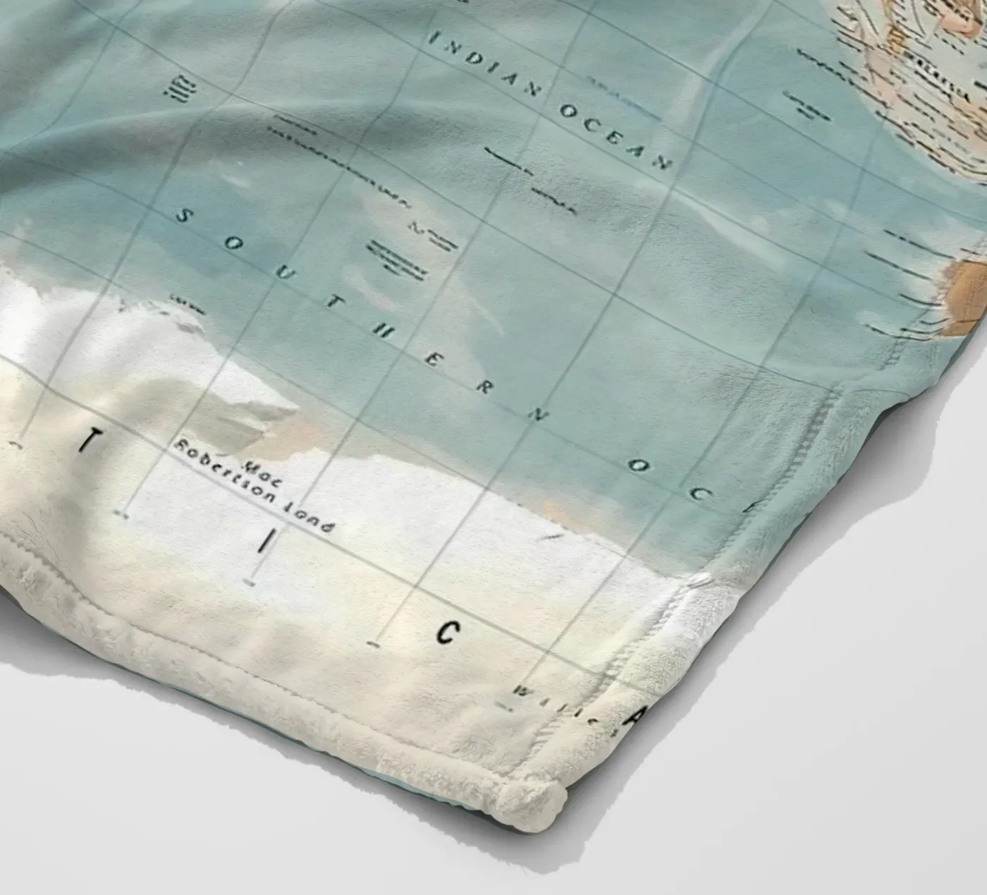 World map plaid polaire de Aiden Garcia