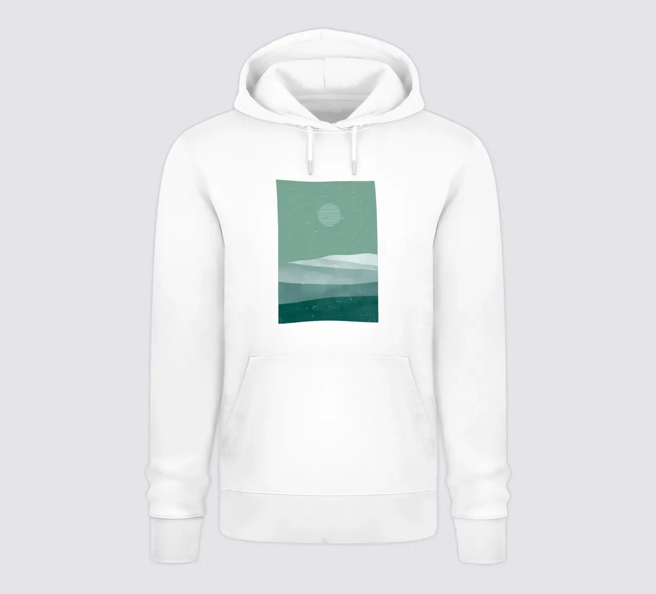Abstrakte Bergkunst Hoodie von Bartosz Powalka