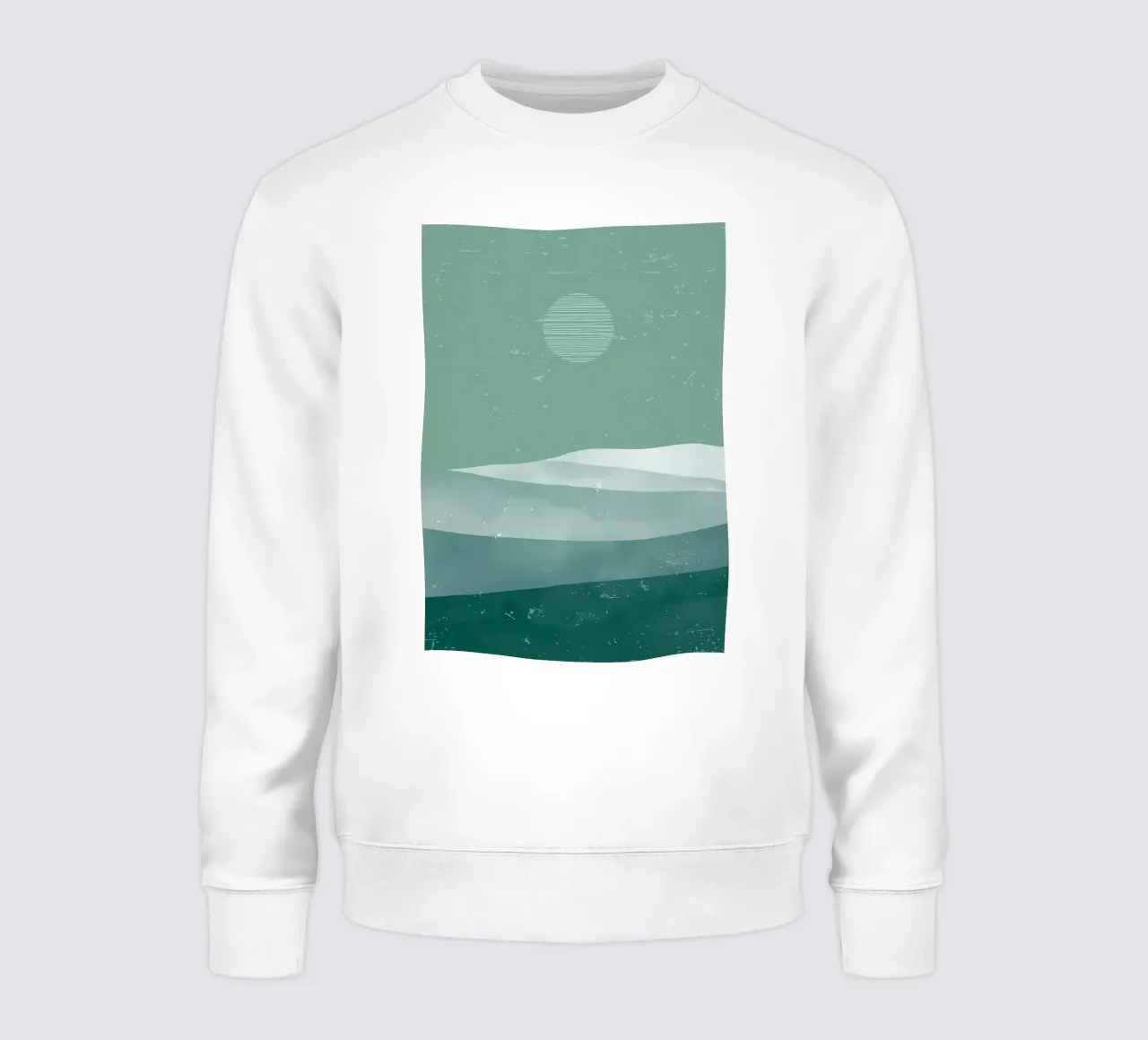 Abstrakte Bergkunst Sweatshirt von Bartosz Powalka