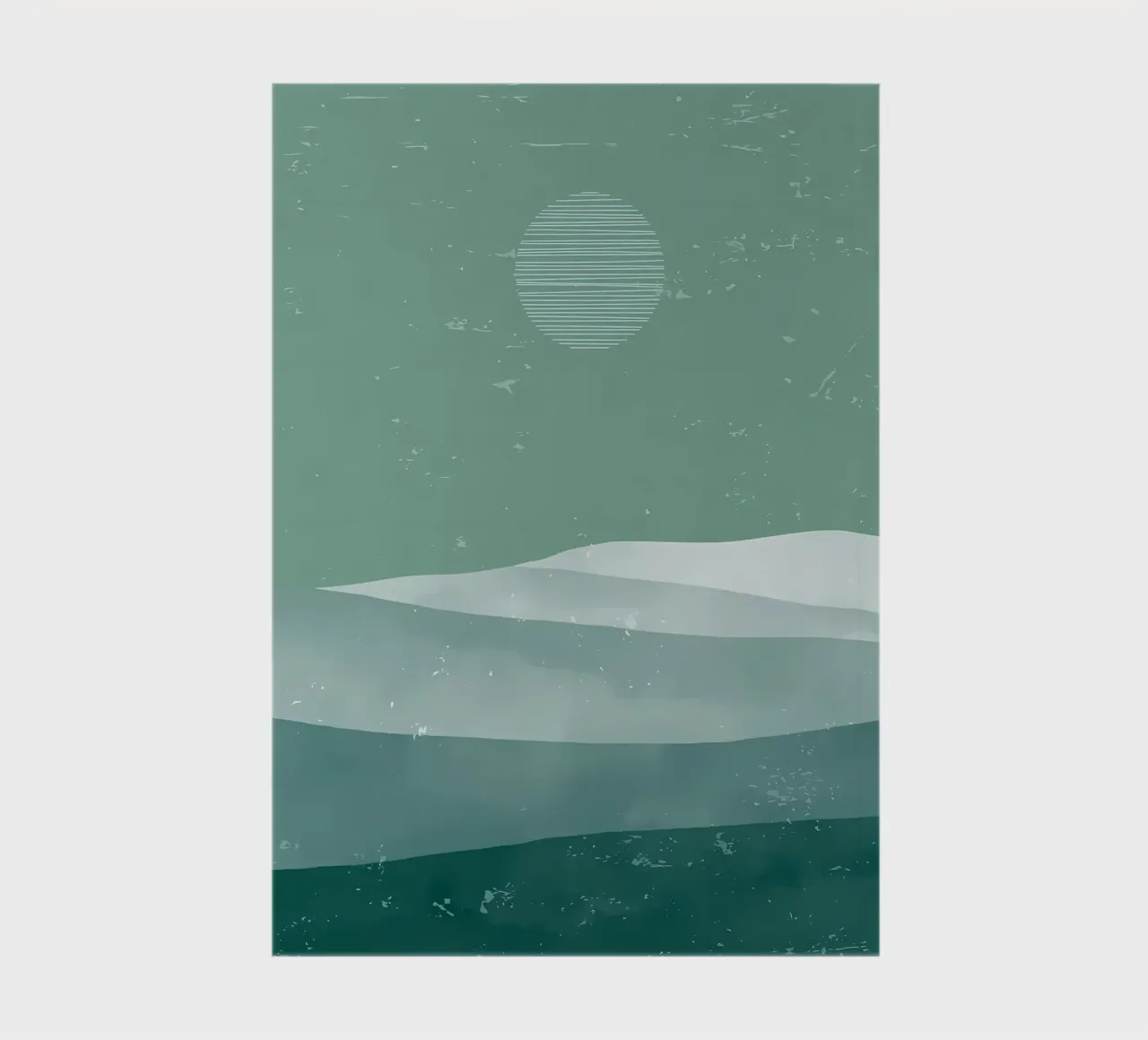 Abstract Mountain art notebook by Bartosz Powalka