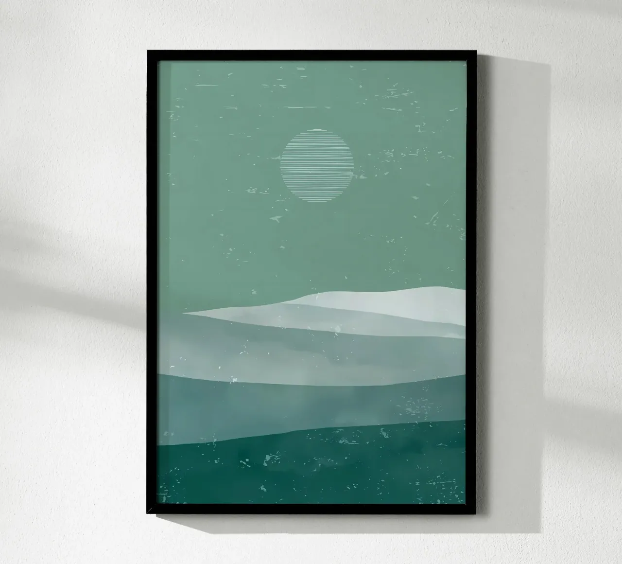 Abstract Mountain art poster by Bartosz Powalka