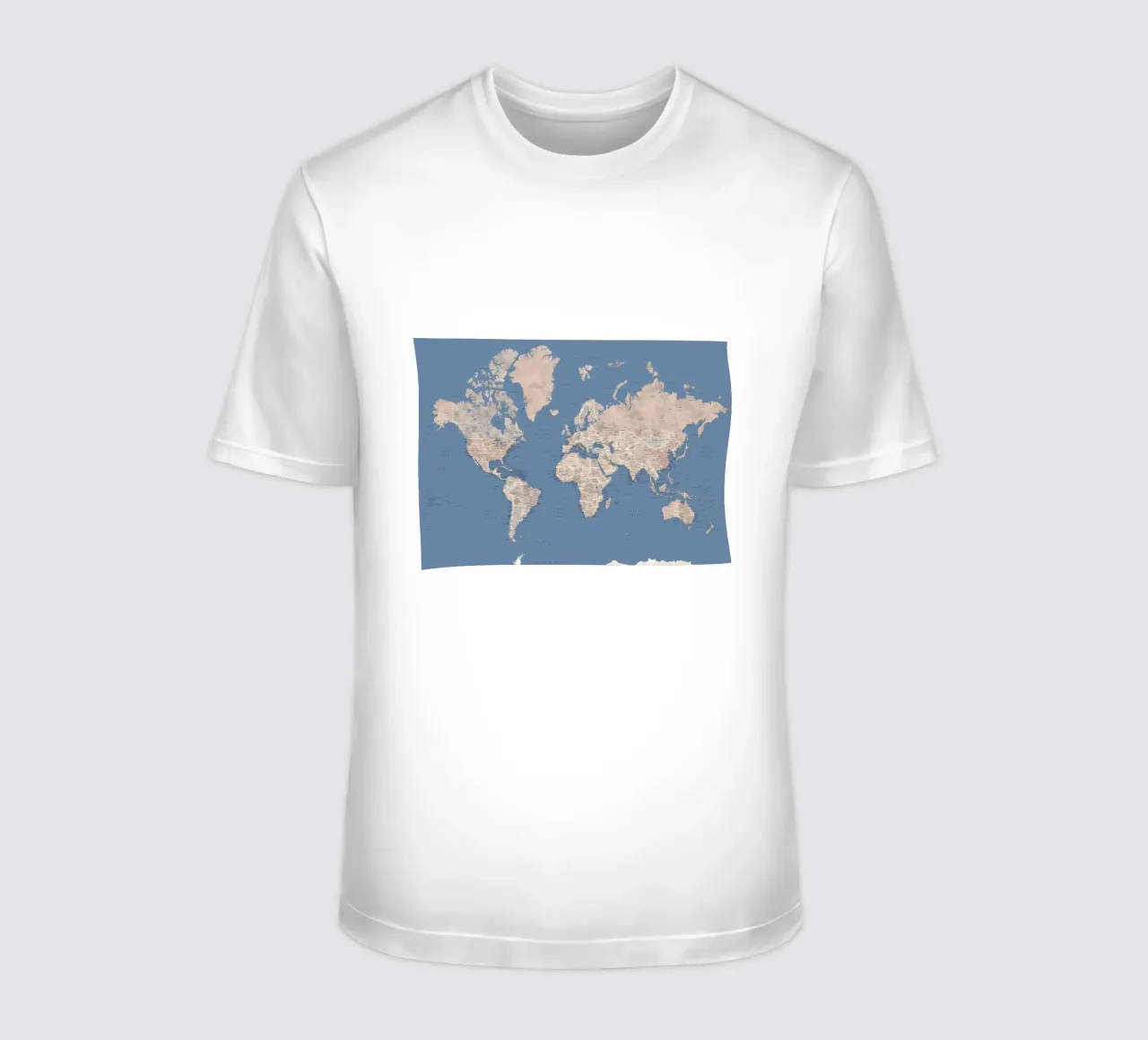 Nadeen mappa del mondo w città t-shirt da Aiden Garcia