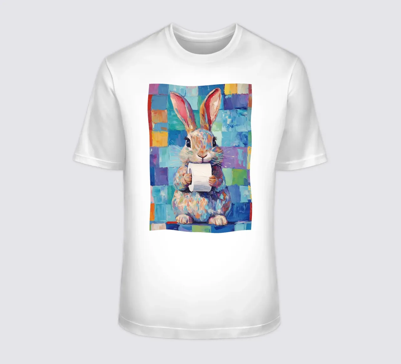 Coniglietto con carta igienica t-shirt da Adrian Patel