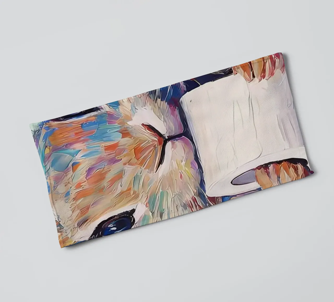 Konijntje met wc-papier badhanddoek van Adrian Patel