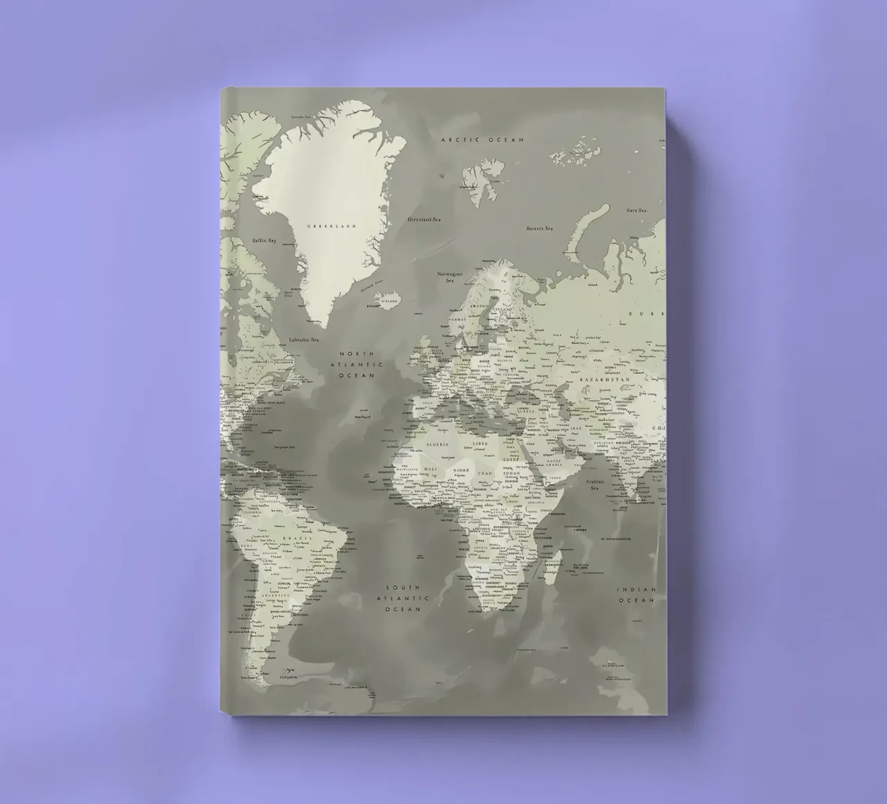 Faolan detailed world map notebook by Aiden Garcia