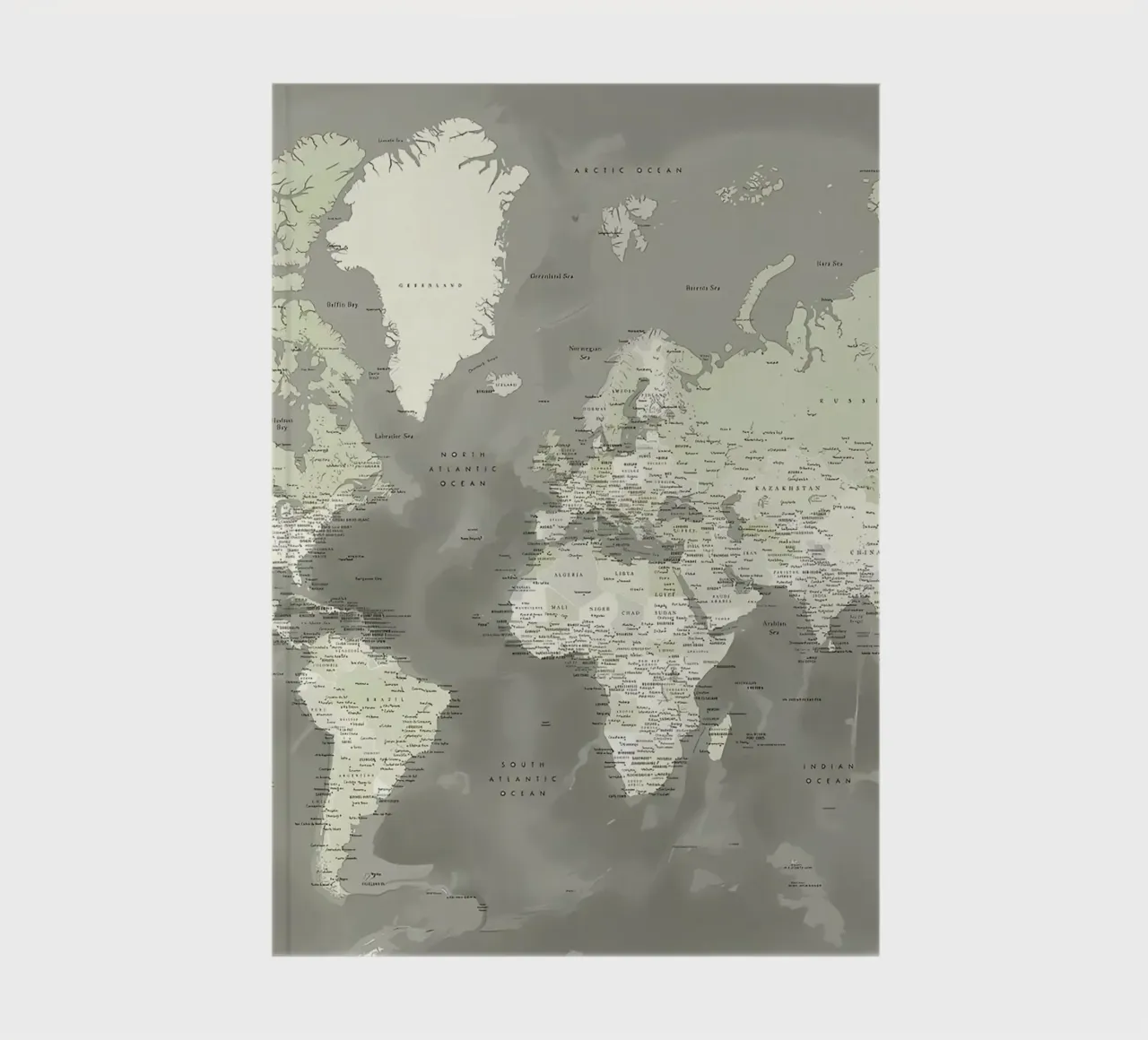 Faolan detailed world map notebook by Aiden Garcia