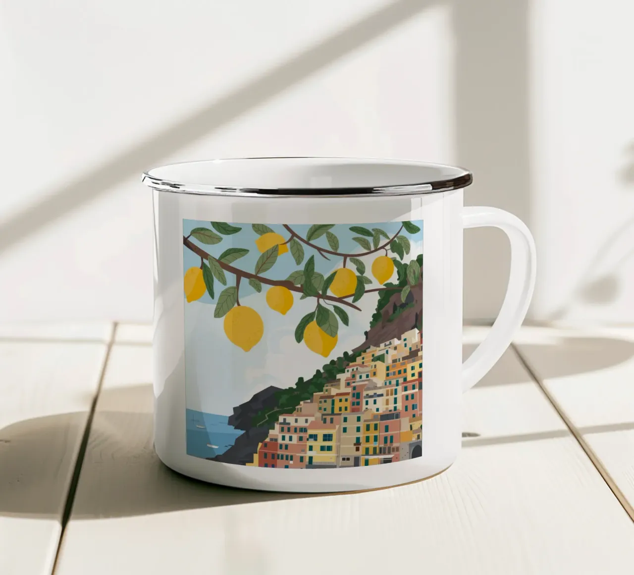Lemon Grove Haven tazza in smalto da Nebula Verse
