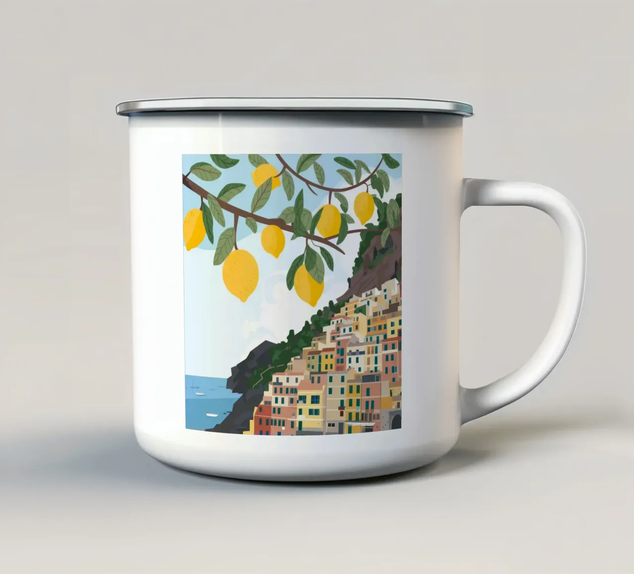 Lemon Grove Haven tazza in smalto da Nebula Verse