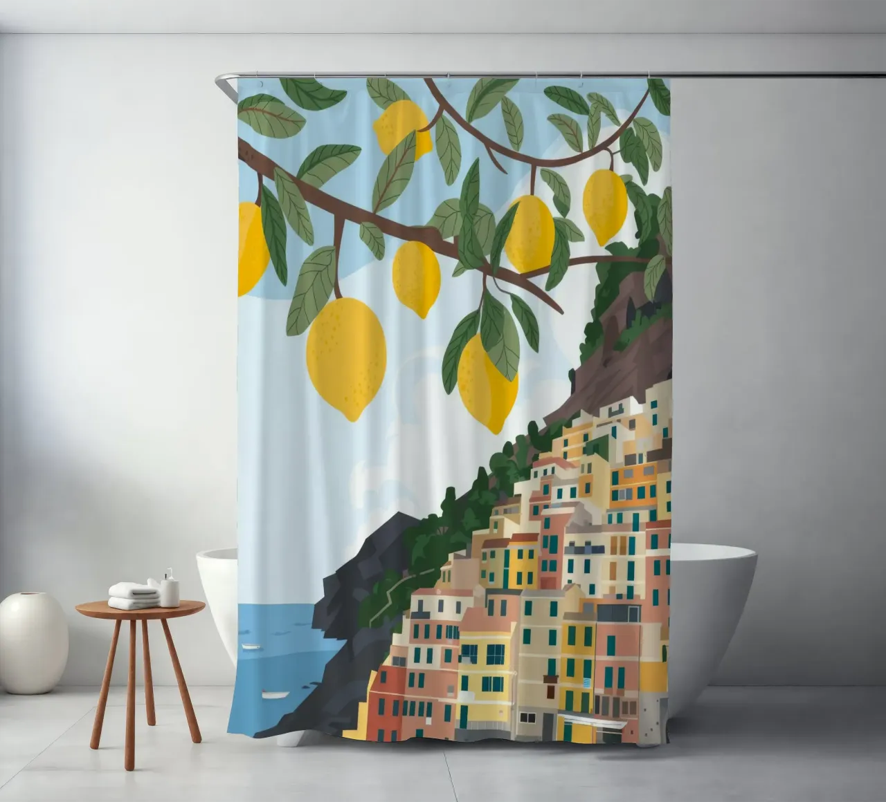 Lemon Grove Haven tenda da doccia da Nebula Verse