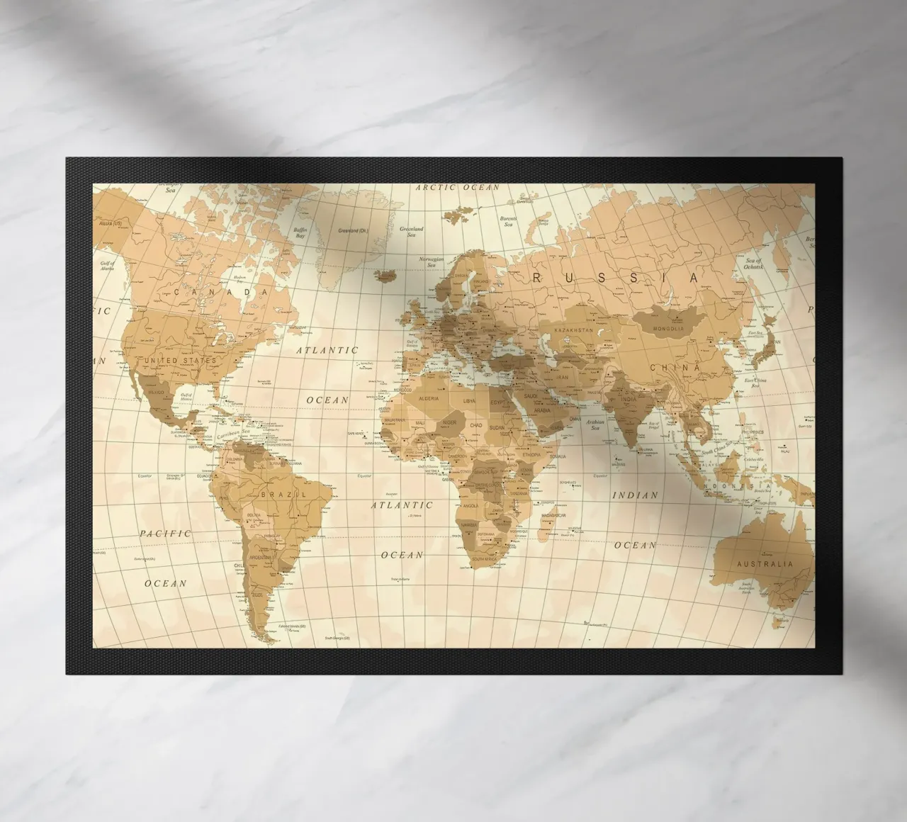 Mappa del mondo d'epoca zerbino da Aiden Garcia
